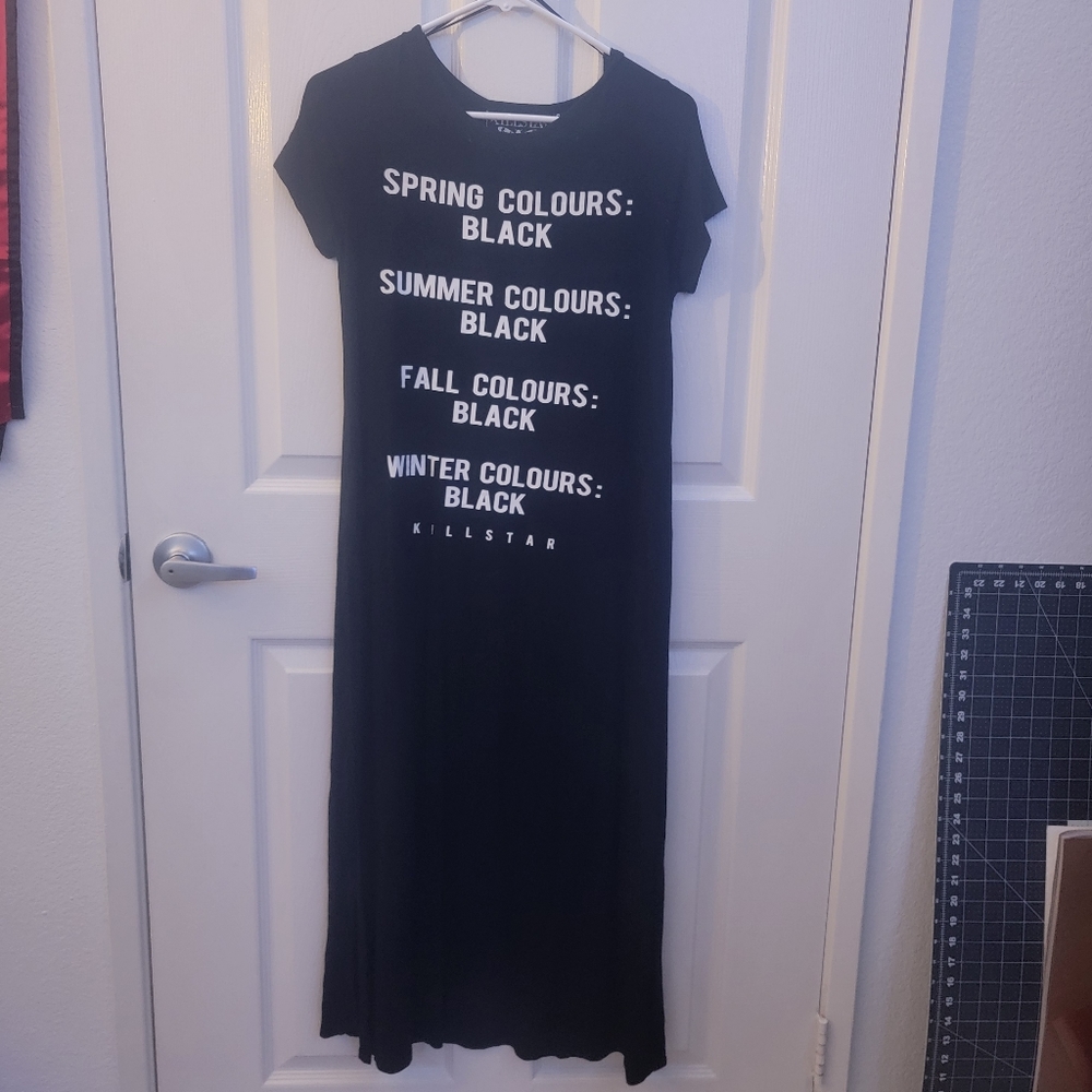 Killstar Side Slit Maxi Dress